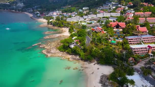 Vista Aérea Praia Mar — Vídeo de Stock