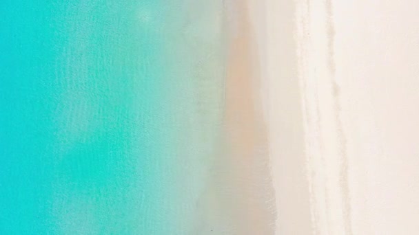 Αεροφωτογραφία Θέα Υψηλής Γωνίας Πάνω Όψη Της Όμορφης Καλοκαιρινής Παραλίας — Αρχείο Βίντεο