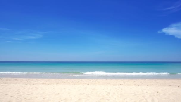 Phuket Strand Sand Und Himmel Landschaft Blick Auf Strand Meer — Stockvideo