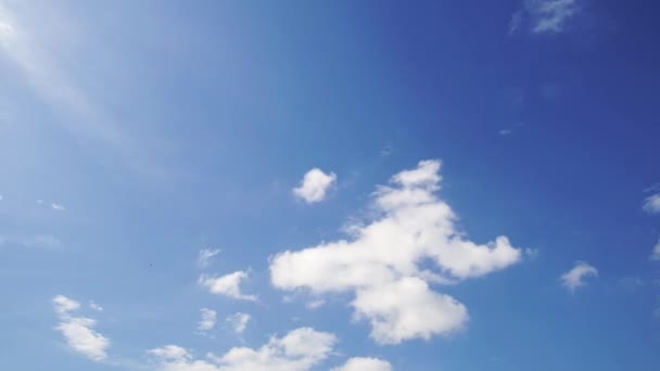 Czas Upływa Piękne Niebo Chmurami Tło Niebo Chmurami Pogoda Natura — Wideo stockowe