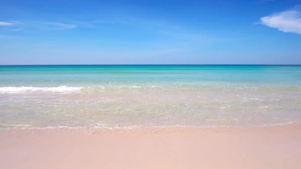 Phuket Thailand Beach Sea Krajina Pohled Pláž Písek Modré Mořské — Stock video