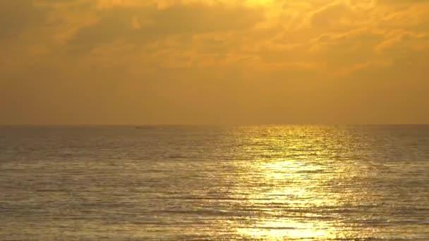 Phuket Thailand Vacker Tropisk Strand Med Solnedgång Himmel Vacker Phuket — Stockvideo