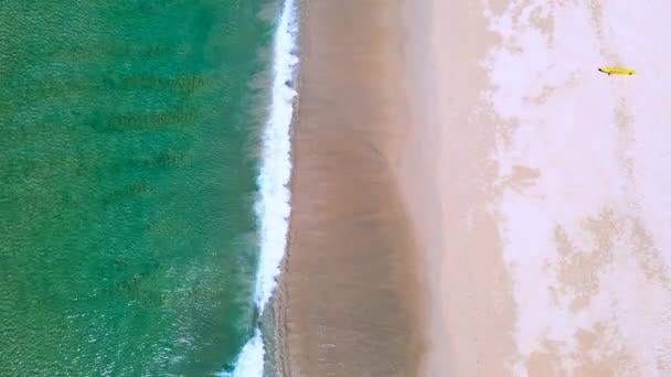 Phuket Thailand Strand Hav Flygfoto Ovanifrån Solnedgångarna Över Havet Vackra — Stockvideo