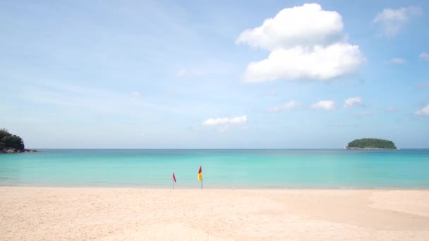 Phuket Tailandia Viaje Vídeo Naturaleza Playa Phuket Mar Escena Vistas — Vídeos de Stock