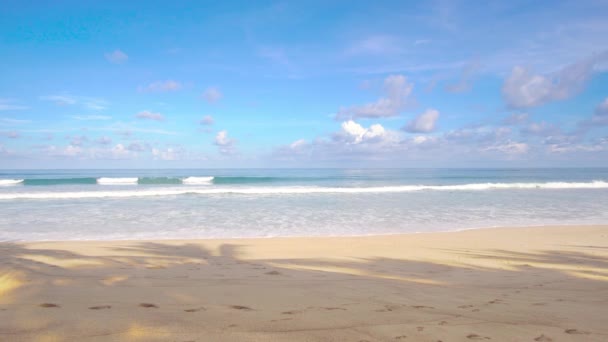 Phuket Strand Zee Uitzicht Strand Zee Zonlicht Zomer Bij Karon — Stockvideo