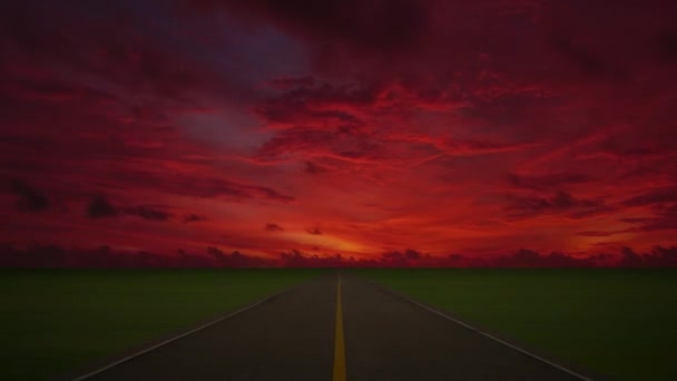 Time Lapse Video Niesamowita Scena Kolorowe Rano Wschód Słońca Niebo — Wideo stockowe