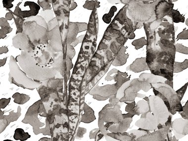 Tropik, pürüzsüz desen. 