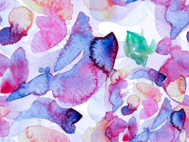 Suluboya Tertemiz Desen 'i Bırakıyor.