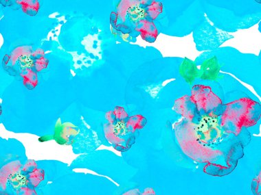 Suluboya Tertemiz Desen 'i Bırakıyor.