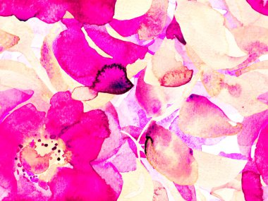 Suluboya Tertemiz Desen 'i Bırakıyor.