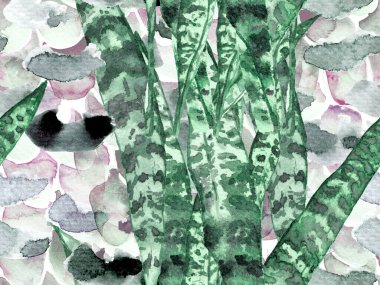 Tropik, pürüzsüz desen. 