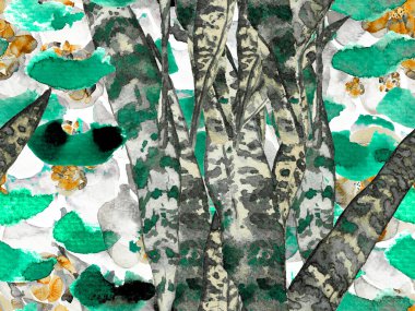 Tropik, pürüzsüz desen. 