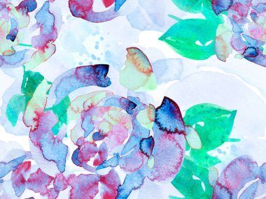 Yaz Çiçeği Arkaplanı. Botanik Çiçek İllüstrasyonu. Egzotik Mayo Tasarımı. Hawaii Kova Parmak izi. Klasik Peonie Eco Rapport. Suluboya Güller, Şakayık ve Yapraksız Kalıp.