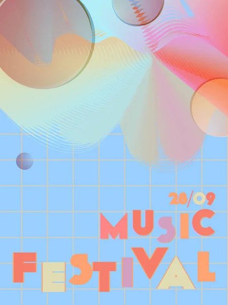 Music festival cover background. — Stock Vector
