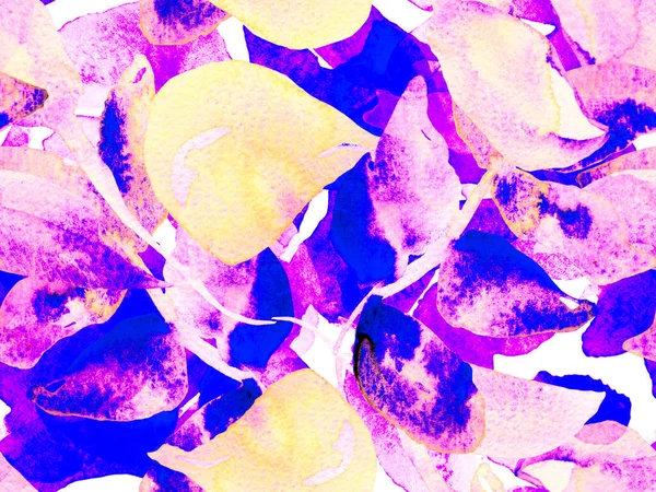 水彩バラ 葉のシームレスなパターン エキゾチックな水着デザイン ハワイのアクエレルプリント ヴィンテージ牡丹エコレポート 夏の花の背景 植物花イラスト — ストック写真