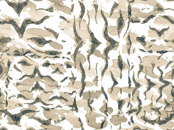 Geometrische Dierlijke Textuur Aquarel Camouflage Ontwerp Abstracte Safari Tegel Zebra — Stockfoto