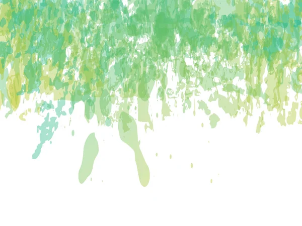 Зелёный Акваментный Брызги Абстрактной Жидкости Векторный Мазок Кистью Изолированный Всплеск — стоковый вектор