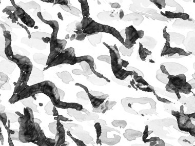 Geometrik hayvan dokusu. Afrika deseni. Çizgili, kusursuz desen. Zebra Deri İzi. Hayvan kamuflajı arka planı. Tek renkli ve gri tonlu suluboya kamuflaj tasarımı. Soyut Safari Döşemesi.