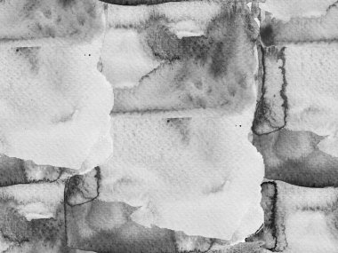 Suluboya kusursuz desen. Soyut Doku Arkaplanı. Psikedelik Kâğıt. Monokrom ve Gri Tonlu Klasik Doku Çizimi. Geometrik Suluboya Kumaş Tasarımı. Sıvısız Döşeme.