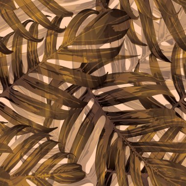 Palm Monstera Kusursuz Düzen. Sarı Tropik Yaz Arkaplanı. Plaj Ormanı Mayo Tasarımı Yaprakları. Lei Uyum. Klasik Hawai baskısı. Tropik Tekstil dokusu. Botanik döşemesi.