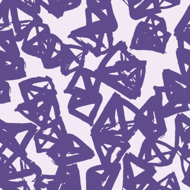 Üçgen desen. Ultraviyole geometrik dikişsiz doku. Tek renkli tasarım baskısı. Moda grafik yinelenen fayans. Kimono geçmişi. Soyut soyut doğrusal süsleme. 