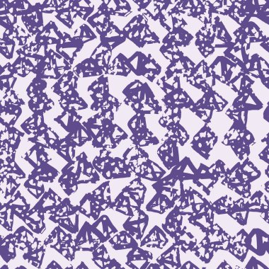 Üçgen desen. Ultraviyole geometrik dikişsiz doku. Hippi moda baskısı. Mimalistik grafik tekrar eden fayans. Kimono geçmişi. Soyut soyut doğrusal süsleme. 