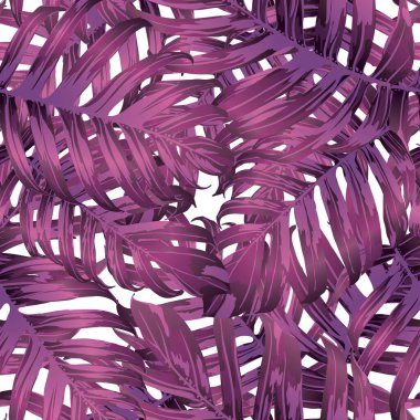 Palm Monstera Kusursuz Düzen. Beyaz Pembe Tropik Yaz Arkaplanı. Plaj Ormanı Mayo Tasarımı Yaprakları. Lei Uyum. Klasik Hawai baskısı. Egzotik doku. Botanik fayansları.