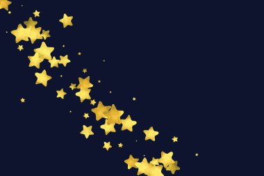 Folyo altın konfetisi. Parıldayan vektör arka planı kutlar. Suluboya altın parıltılar ve noktalar. Patlama arkaplanı. Lüks davetiye şablonu. Düşen altın konfetileri. Parıldayan arkaplan. 