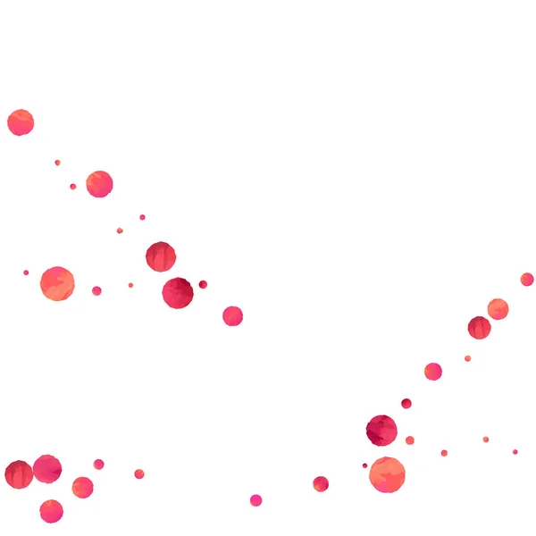 Des Confettis Rouges Des Paillettes Rose Tombantes Conception Graphique Pour — Image vectorielle