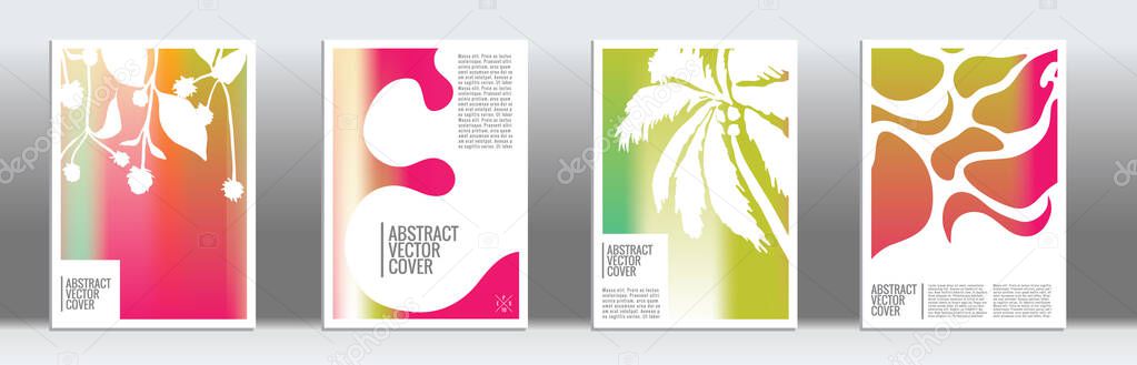 Cover design template. Notebook exotic layout. Backdrop for corporate annual report, poster, magazine first page. Minimal leaflet, business flyer. Promotion concept card. A4 flat abstract art