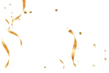  Altın konfetileri, kurdeleler. Parıldıyor. Bokeh geçmişi. Soyut altın yıldönümü davetiye şablonu. Düğün konsepti kartı. Uçan soyut parçacıklar. Patlama kutlama kartı.