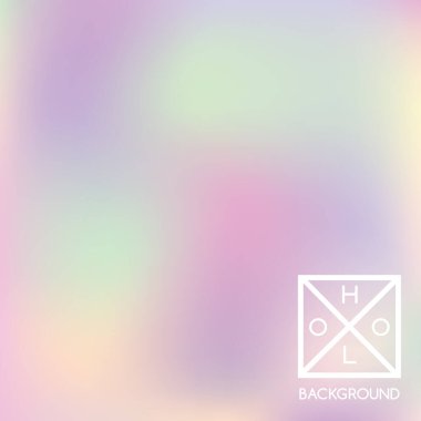 Sanal arkaplan. Holo ışıltılı kapak. Soyut yumuşak pastel renkler arka plan. Moda yaratıcı vektör kozmik değişim. Pastel fantezi folyo. Pankart için vintage neon şablonu. 