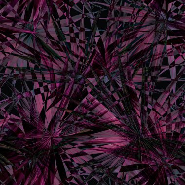 Palm Monstera Kusursuz Düzen. Magenta Tropik Yaz Arkaplanı. Plaj Ormanı Mayo Tasarımı Yaprakları. Lei Uyum. Retro Hawai baskısı. Tropik Tekstil dokusu. Botanik fayansları.