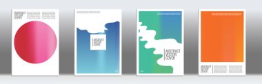 Kapak tasarımı modeli. Gradyan yaratıcı tasarım. Şirket yıllık raporu, poster, derginin ilk sayfası için fon. Minimum broşür, iş ilanı. Terfi konsepti kartı. A4 düz soyut sanat