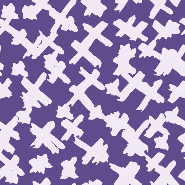 Çapraz model. Ultraviyole geometrik dikişsiz doku. Tek renkli tasarım baskısı. Fütürist grafik tekrar eden fayans. Elmas arka plan. Soyut soyut doğrusal süsleme. 