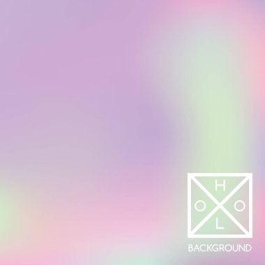 Sanal arkaplan. Holo ışıltılı kapak. Soyut yumuşak pastel renkler arka plan. Moda yaratıcı vektör kozmik değişim. Pastel holografik folyo. Pankart için yaratıcı neon şablonu. Canlı bir iz..