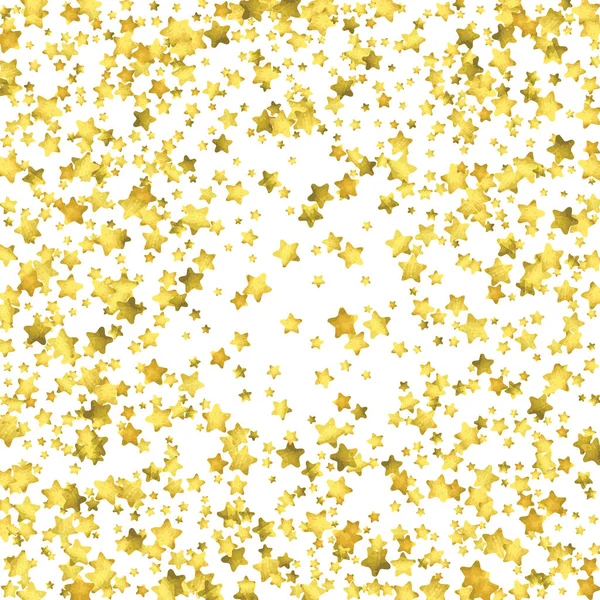 Vector Digital Wallpaper Golden Shiny Stars — Stock Vector