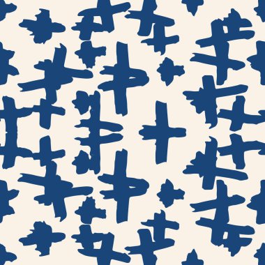 Çapraz model. Mavi, beyaz, geometrik, dikişsiz doku. Düz vektör tasarım baskısı. Mimalistik grafik tekrar eden fayans. Kimono geçmişi. Soyut soyut doğrusal süsleme