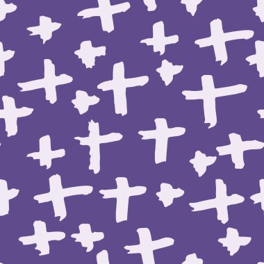 Çapraz model. Ultraviyole geometrik dikişsiz doku. Tek renkli vektör tasarımı baskısı. Moda grafik yinelenen fayans. Elmas arka plan. Modern soyut doğrusal süs. 