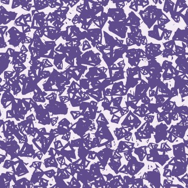 Üçgen desen. Ultraviyole geometrik dikişsiz doku. Tek renkli vektör tasarımı baskısı. Fütürist grafik tekrar eden fayans. Suluboya geometri arka planı. Modern soyut doğrusal süs. 