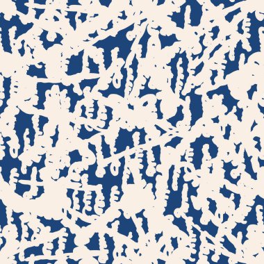 Çizgili doku deseni. İndigo Japon suluboya dikişsiz baskısı. Organik shibori vektör boyası arka plan. Japon kırsal batik kumaşı. Geleneksel modern soyut fayans. Psikedelik halk tasarımı.