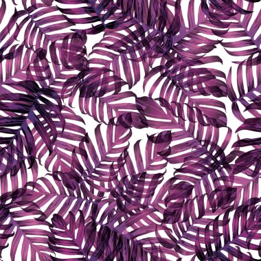 Palm Monstera Kusursuz Düzen. Beyaz Pembe Tropik Yaz Arkaplanı. Plaj Ormanı Mayo Tasarımı Yaprakları. Lei Uyum. Klasik Hawai baskısı. Tropik Tekstil dokusu. Botanik döşemesi.