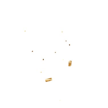  Altın konfetileri, kurdeleler. Parıldıyor. Bokeh geçmişi. Soyut altın yıldönümü davetiye şablonu. Düğün konsepti kartı. Uçan soyut parçacıklar. Patlama kutlama kartı.