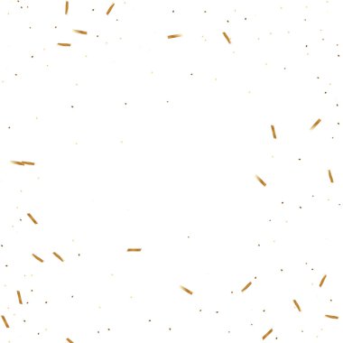  Altın konfetileri, kurdeleler. Parıldıyor. Bokeh geçmişi. Soyut altın yıldönümü davetiye şablonu. Düğün konsepti kartı. Uçan soyut parçacıklar. Patlama kutlama kartı.