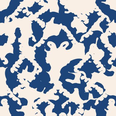 Çizgili doku deseni. İndigo Japon suluboya dikişsiz baskısı. Organik shibori vektör boyası arka plan. Japon kırsal batik kumaşı. Geleneksel modern soyut fayans. Psikedelik halk tasarımı.