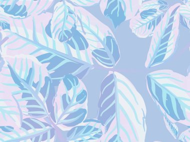 Yaz Tekstil Tasarımı. Aqua Menthe ve Yeşil Romantik Botanik Vektör Geçmişi. Tekrarlanan Bahar Şakayığı Duvar Kağıdı. Boyalı İngiliz Yaprak Örnekleri Koleksiyonu. Gül Yapraksız Kalıp.