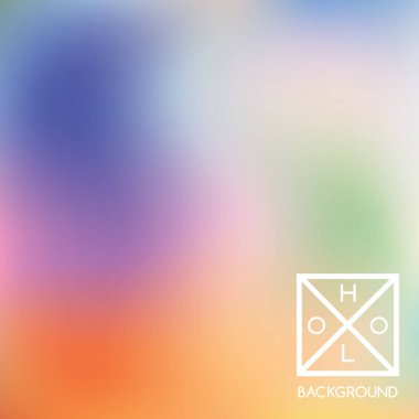 Sanal arkaplan. Holo yanardöner örtüsü. Soyut yumuşak pastel renkler arka plan. Moda yaratıcı vektör kozmik değişim. Pastel holografik folyo. Pankart için yaratıcı neon şablonu. Canlı bir iz..