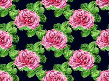 Kızsal Hawaii Şakayık Arkaplanı. Sürekli Çiçek Atama. Şakayık Yapraklar ve Buds 'ın Uykucu Giysileri. Gül pürüzsüz desen. Botanik Gülü Mayo Parmak izi. Yeşil ve Kırmızı