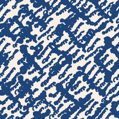 Çizgili doku deseni. İndigo Japon suluboya dikişsiz baskısı. Organik shibori vektör boyası arka plan. Japon kırsal batik kumaşı. Geleneksel modern soyut fayans. Psikedelik halk tasarımı.