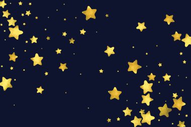 Yıldız altın konfetisi. Geçmişi kutlayın. Suluboya altın parıltılar ve noktalar. Makbuz arkaplanı. Lüks davetiye şablonu. Düşen altın konfetileri. Parıldayan arkaplan. 